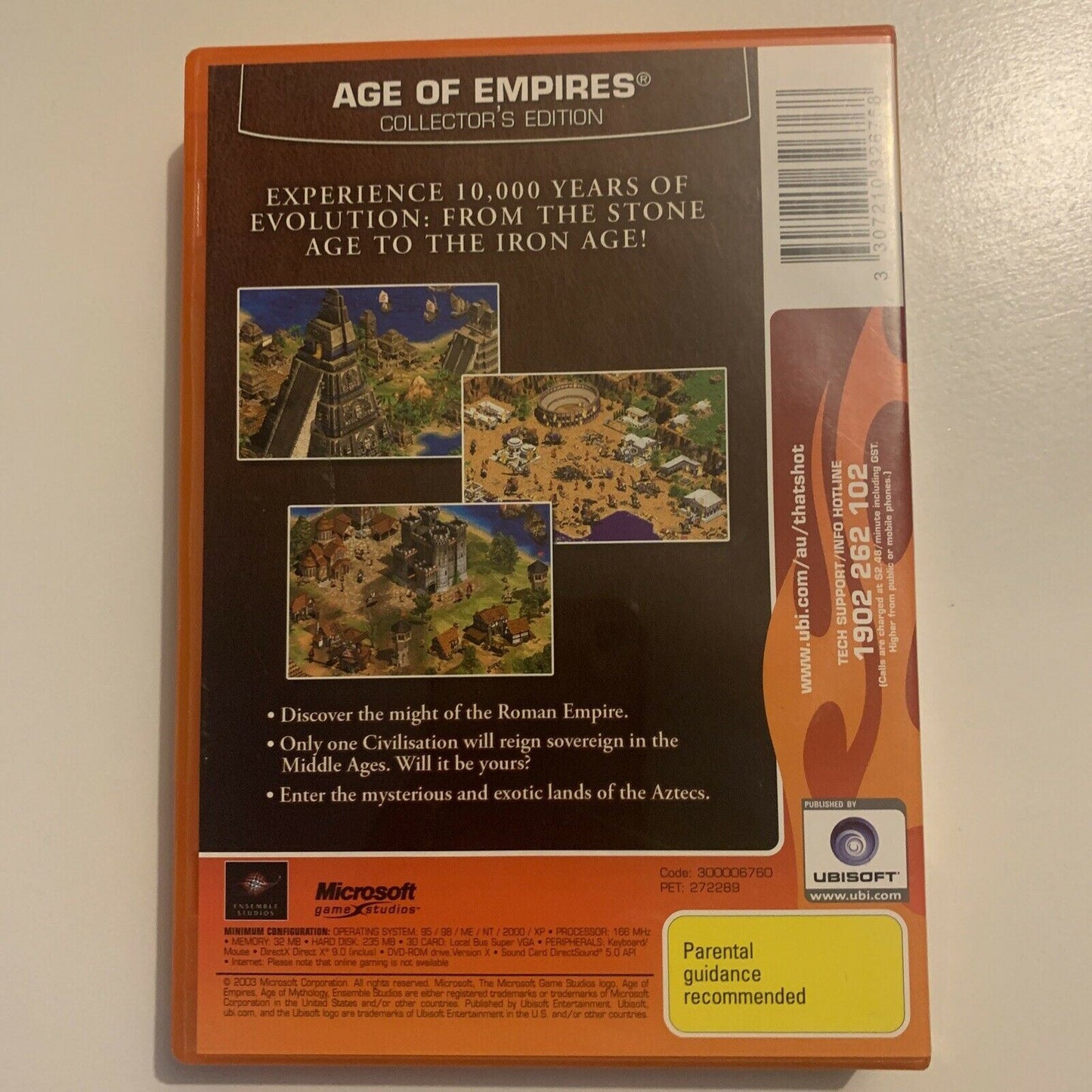 Age Of Empires - Collector's Edition (PC, 2003) PC Game