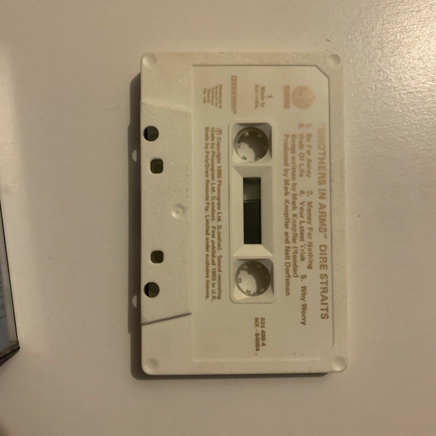 Dire Straits - Brothers In Arms   (Cassette Tape, 1985)