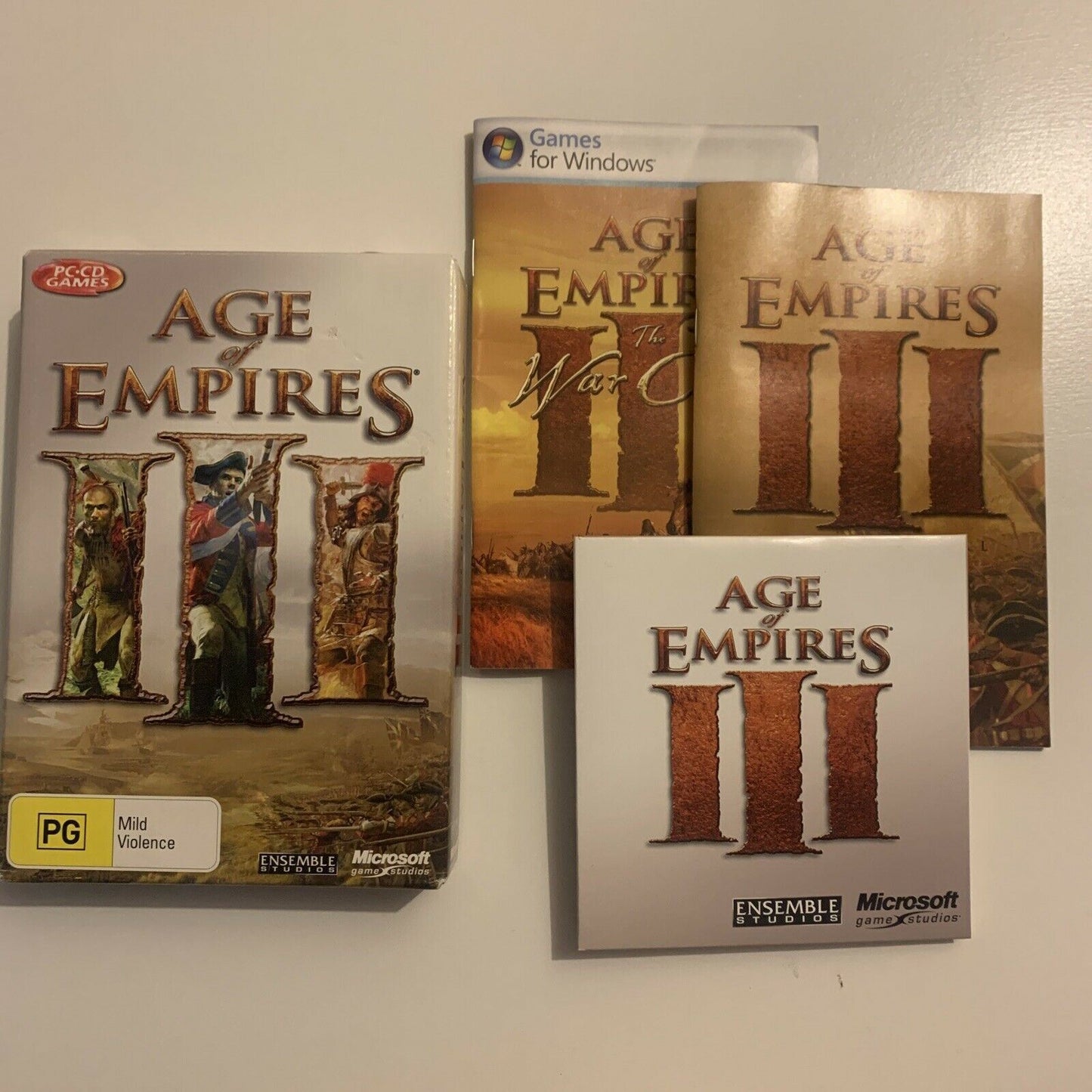 Age Of Empires III 3 Big Boxed PC CDROM Game With Manual