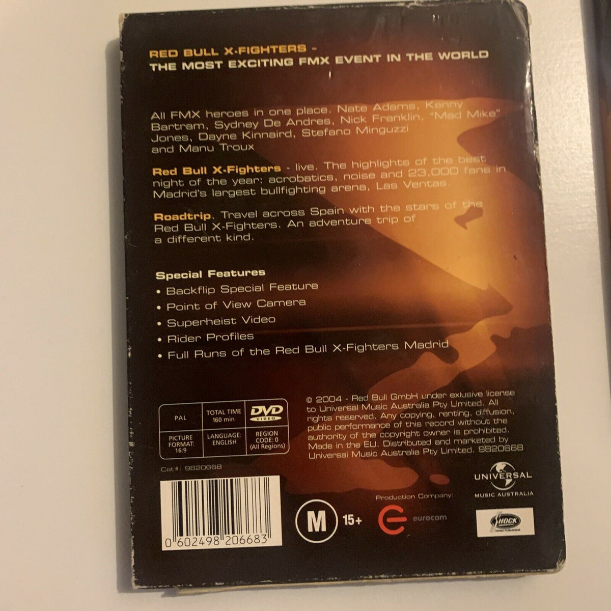 Red Bull X-Fighters Motocross Freestyle International (DVD, 2004) All Regions