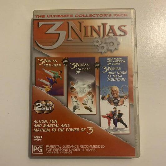 3 Ninjas Triple Pack (DVD, 2003, 2-Disc Set) Region 4