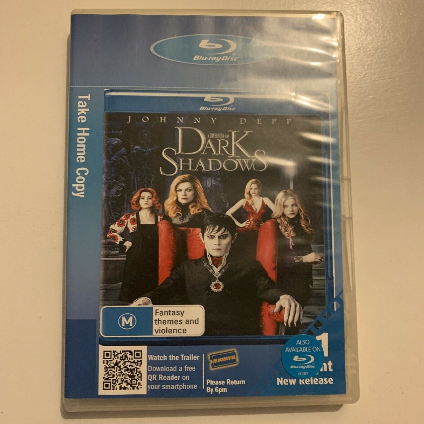 Dark Shadows (Bluray, 2012) Christopher Lee, Johnny Depp,  Region B