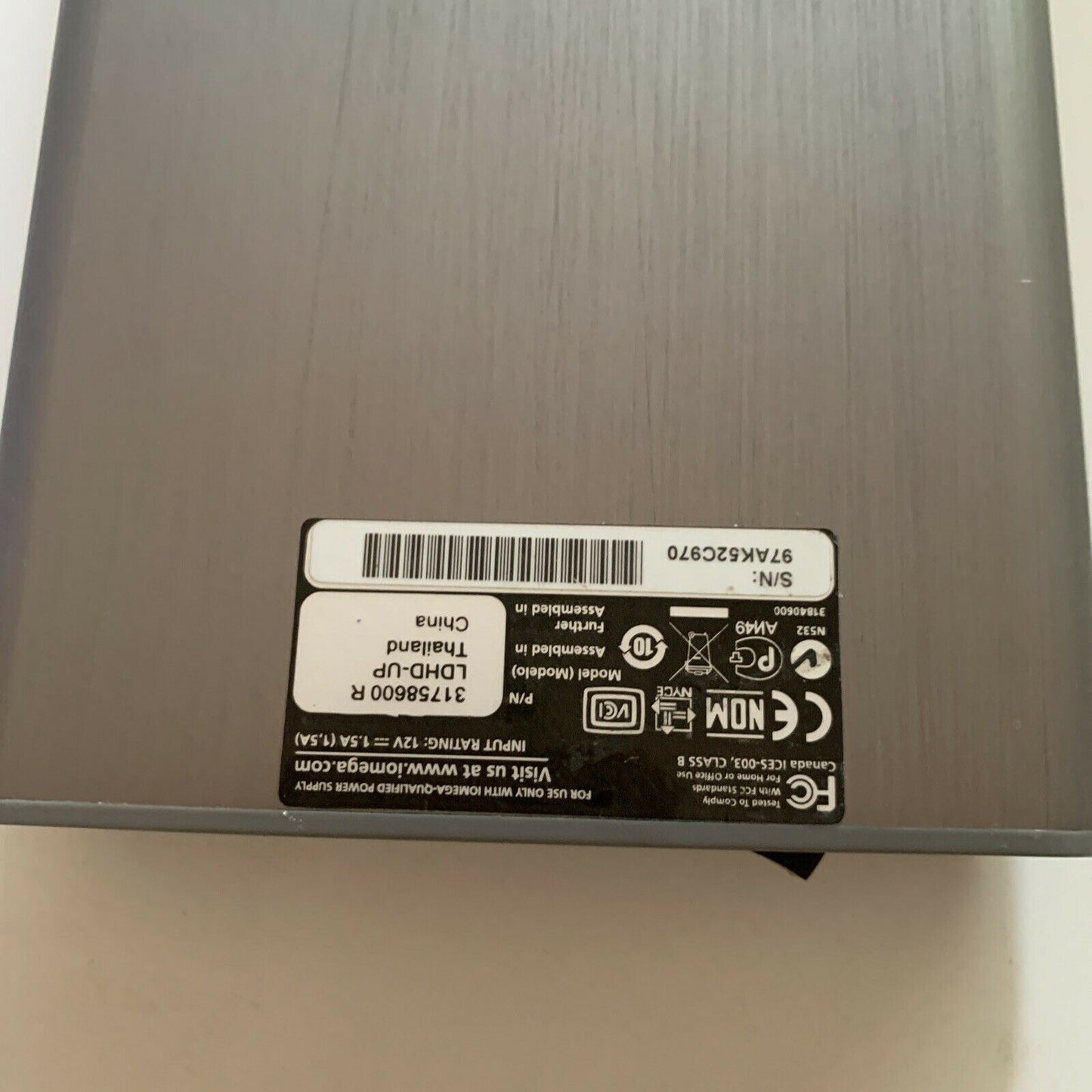 Iomega LDHD-UP 1TB Prestige Desktop External Hard Drive USB for PC/Mac