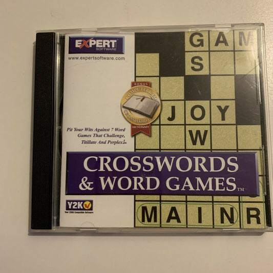 Crosswords & Word Games PC CDROM 1999 Expert Software Windows 95