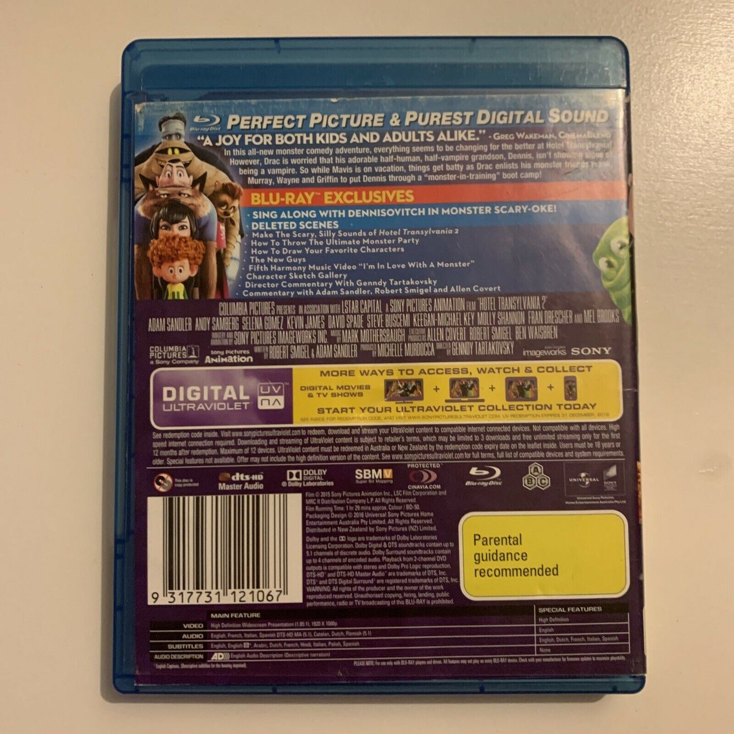 Hotel Transylvania 2 (Blu-ray, 2016) All Regions