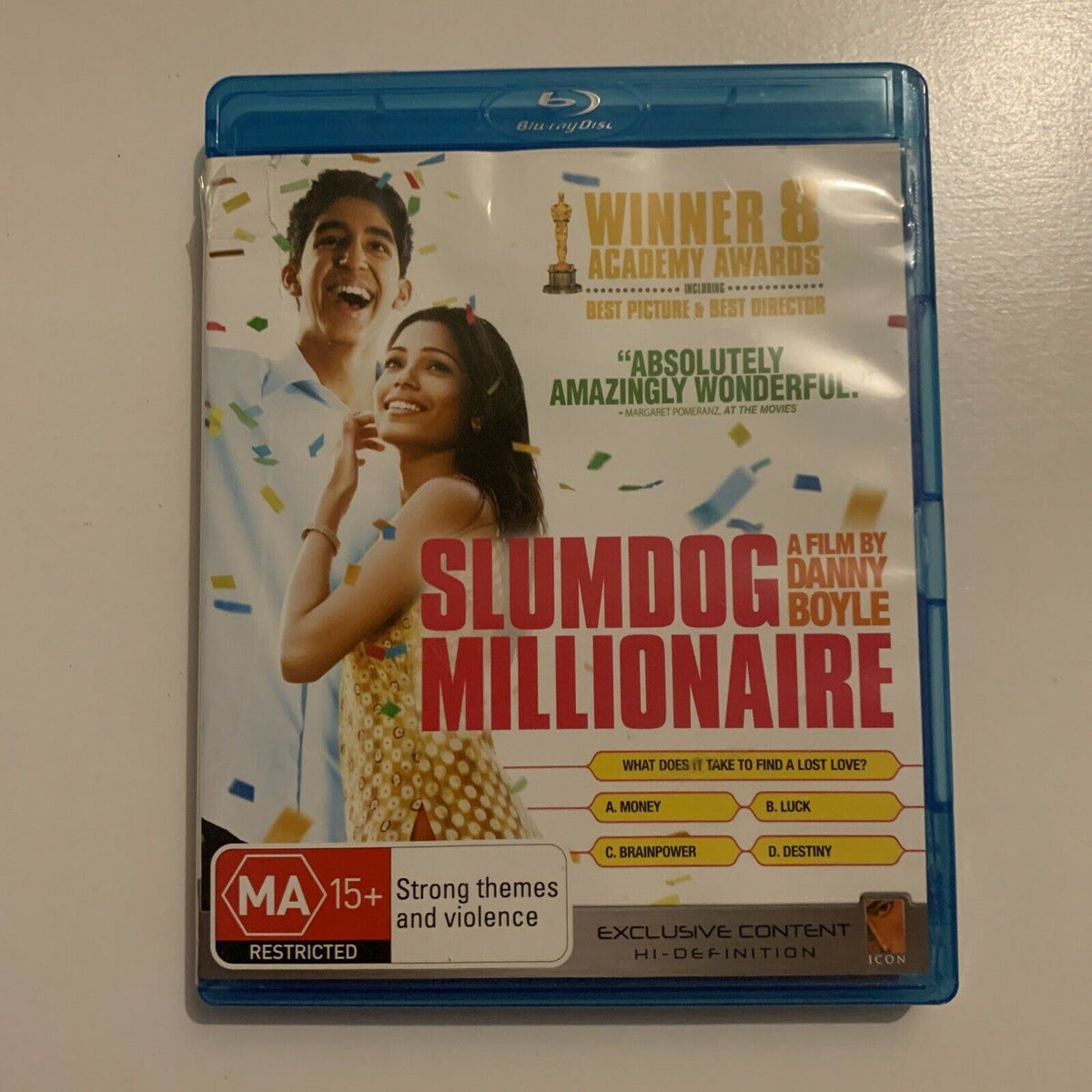 Slumdog Millionaire (Blu-ray, 2009) Region B