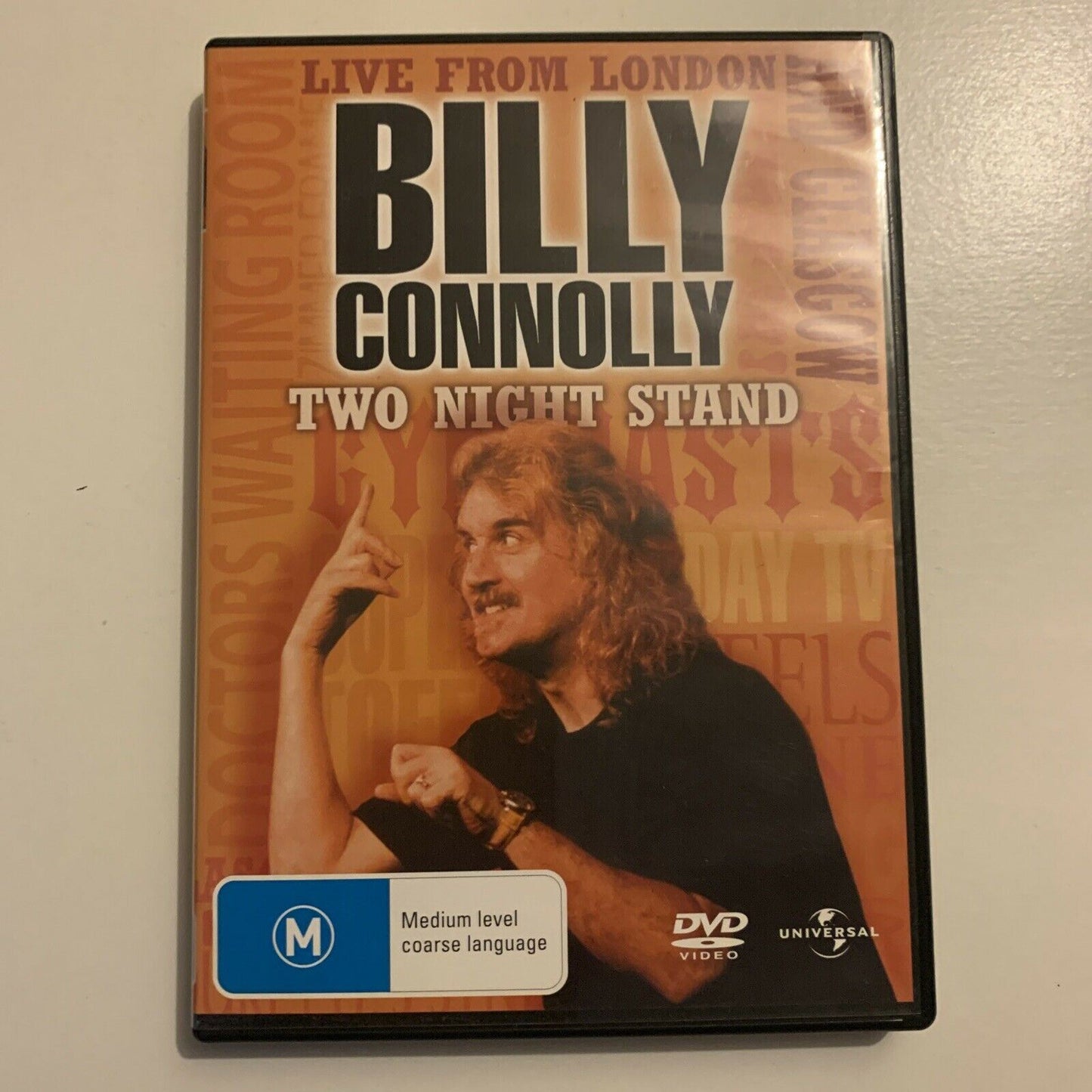 Billy Connolly - Two Night Stand (DVD, 1997) Region 4&2