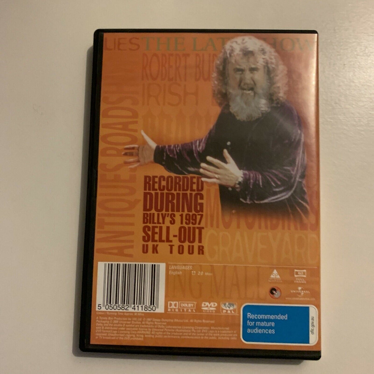 Billy Connolly - Two Night Stand (DVD, 1997) Region 4&2