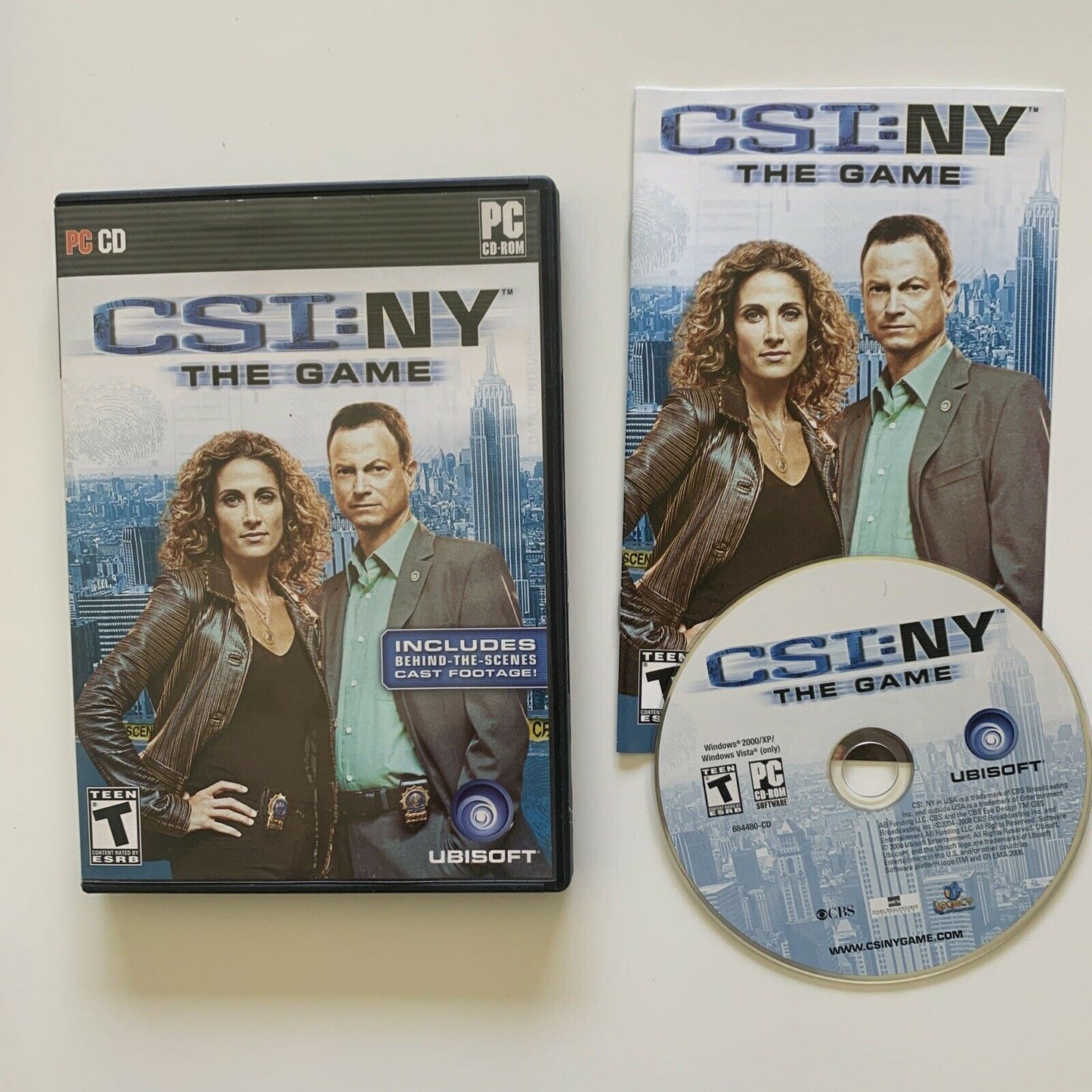 CSI:NY - The Game PC CDROM With Manual - Hidden Object Game