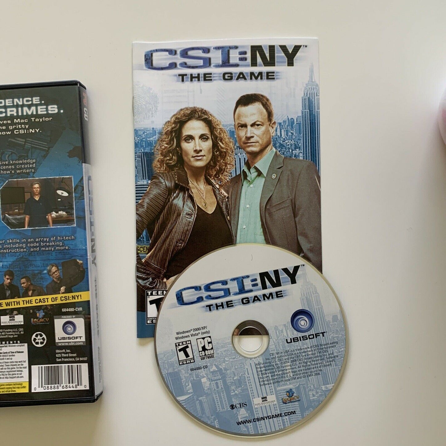 CSI:NY - The Game PC CDROM With Manual - Hidden Object Game