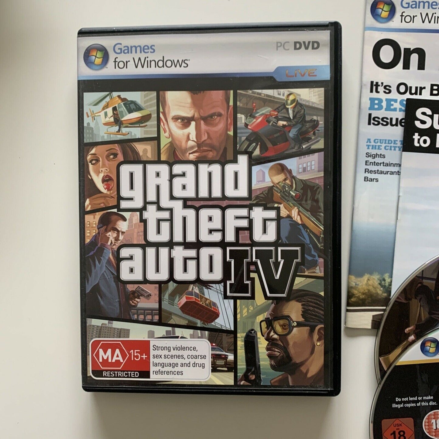 Grand Theft Auto IV GTA 4 PC DVD-ROM With Manual