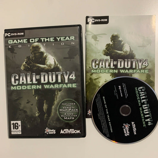 Call Of Duty 4: Modern Warfare - Game of the Year Edition PC DVD-ROM With Manual