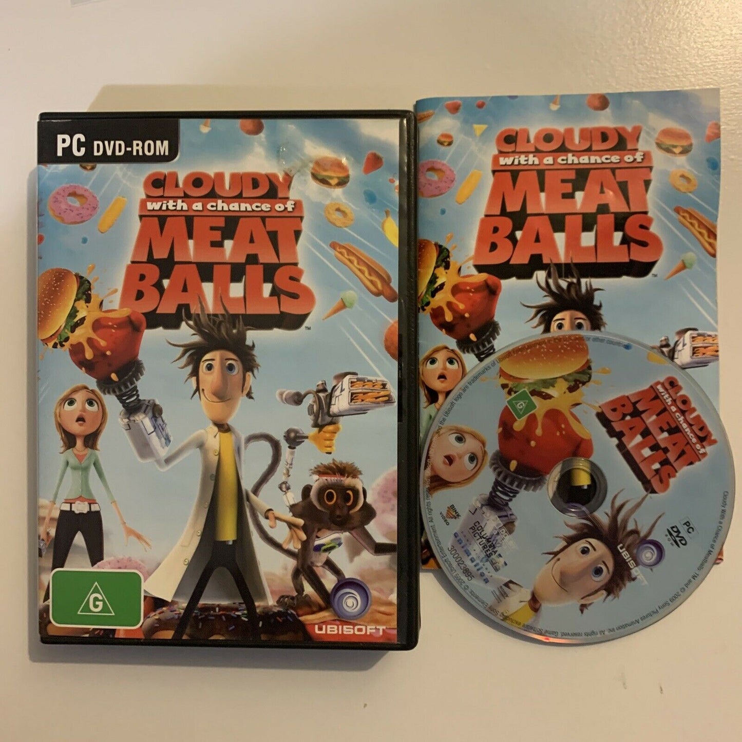 Cloudy with a Chance of Meatballs - PC DVD ROM game (Ubisoft) w Manual