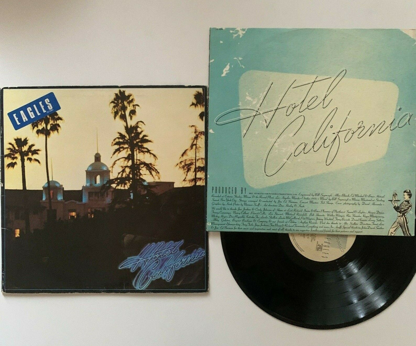 Eagles - Hotel California (Vinyl, 1976) 12" 7E 1084