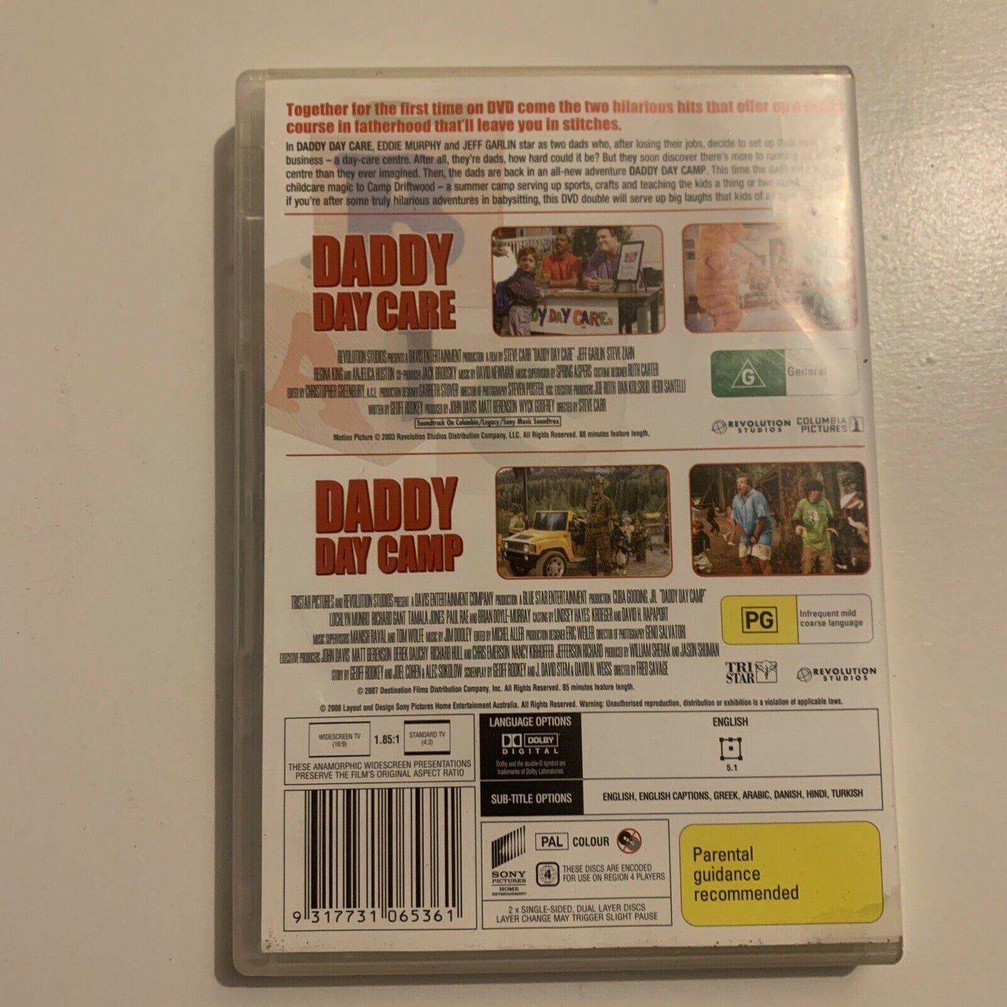 Daddy Day Care / Daddy Day Camp (DVD, 2008, 2-Disc) Eddie Murphy Region 4