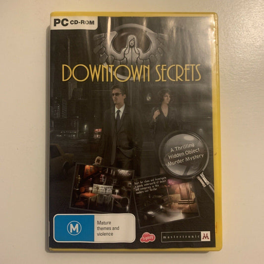 Downtown Secrets PC CDROM Hidden Object / Murder Mystery Game