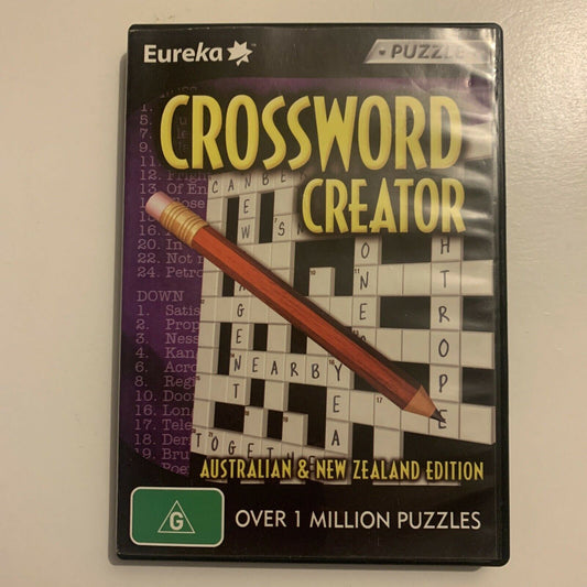 Crosswords Creator - Over 1 Million Puzzles - Australian & NZ Edition PC CDROM