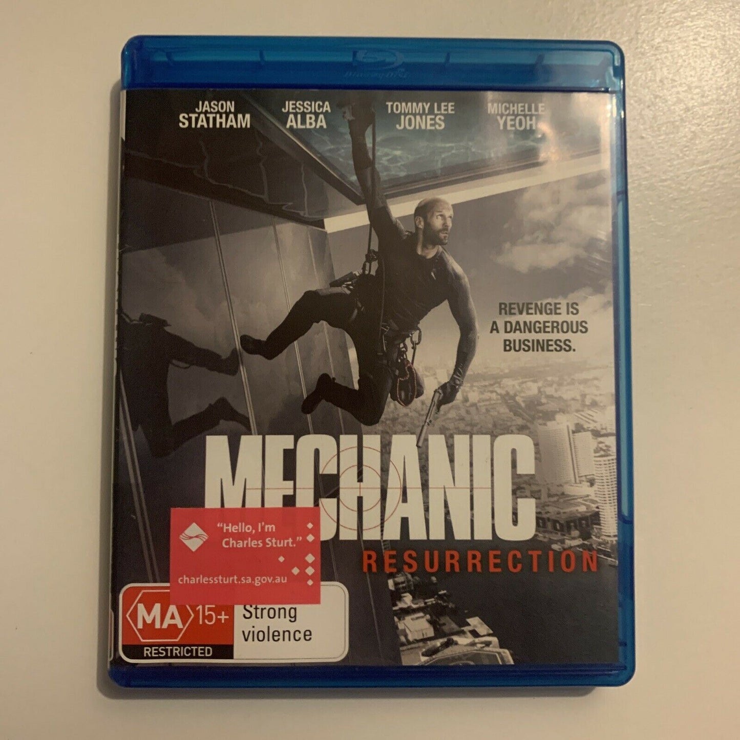 Mechanic - Resurrection (Bluray, 2016) Jason Statham, Tommy Lee Jones. Region B