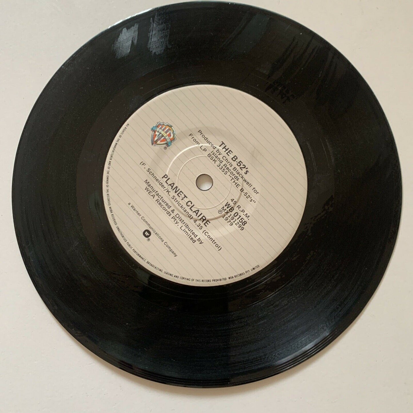 The B-52's - There's A Moon In The Sky / Planet Claire Vinyl 7" 1979