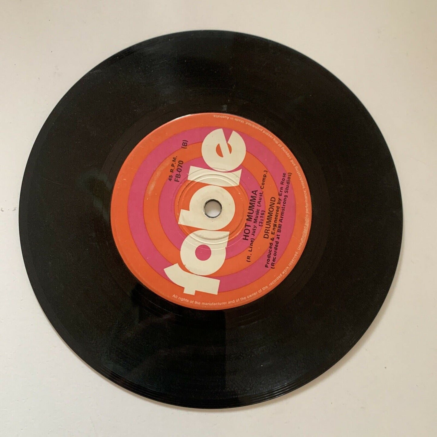 Drummond - Daddy Cool / Hot Mumma - (Vinyl, 1971) 7"Single