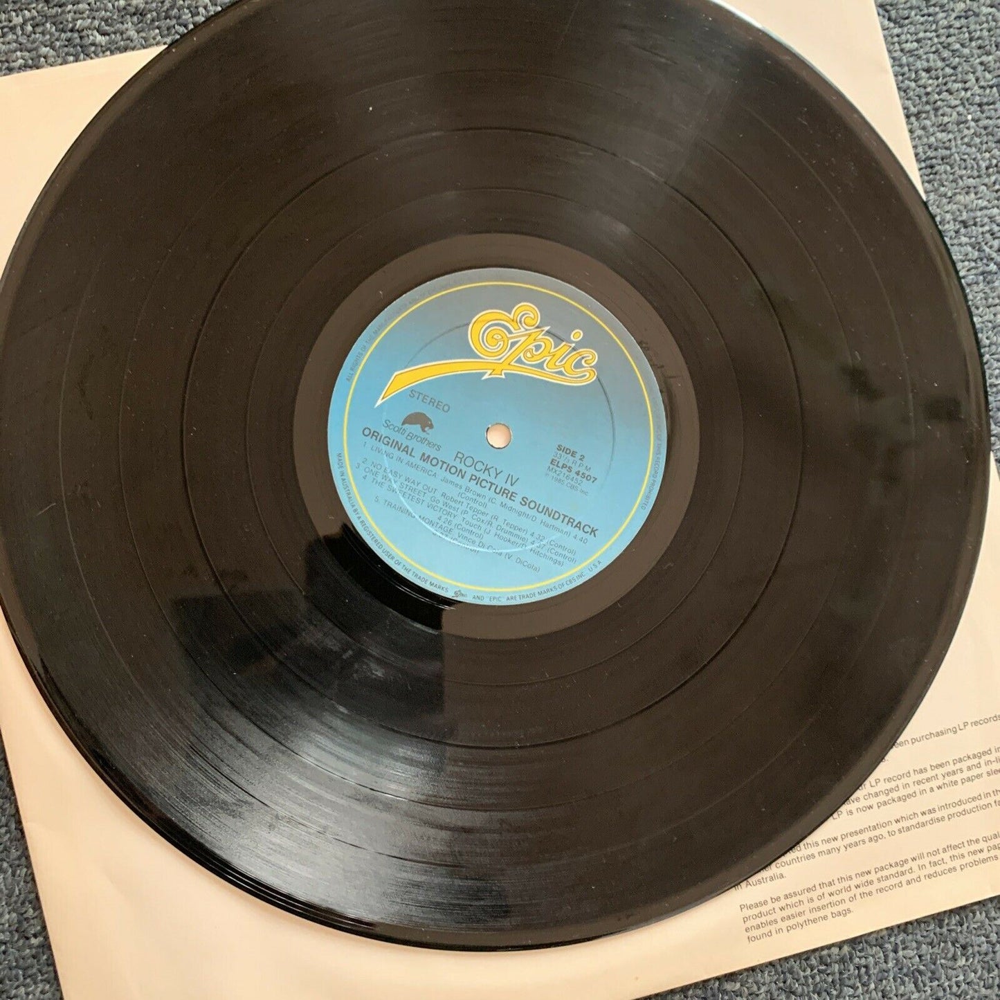 Rocky IV - Original Motion Picture Soundtrack Vinyl 12" 1985