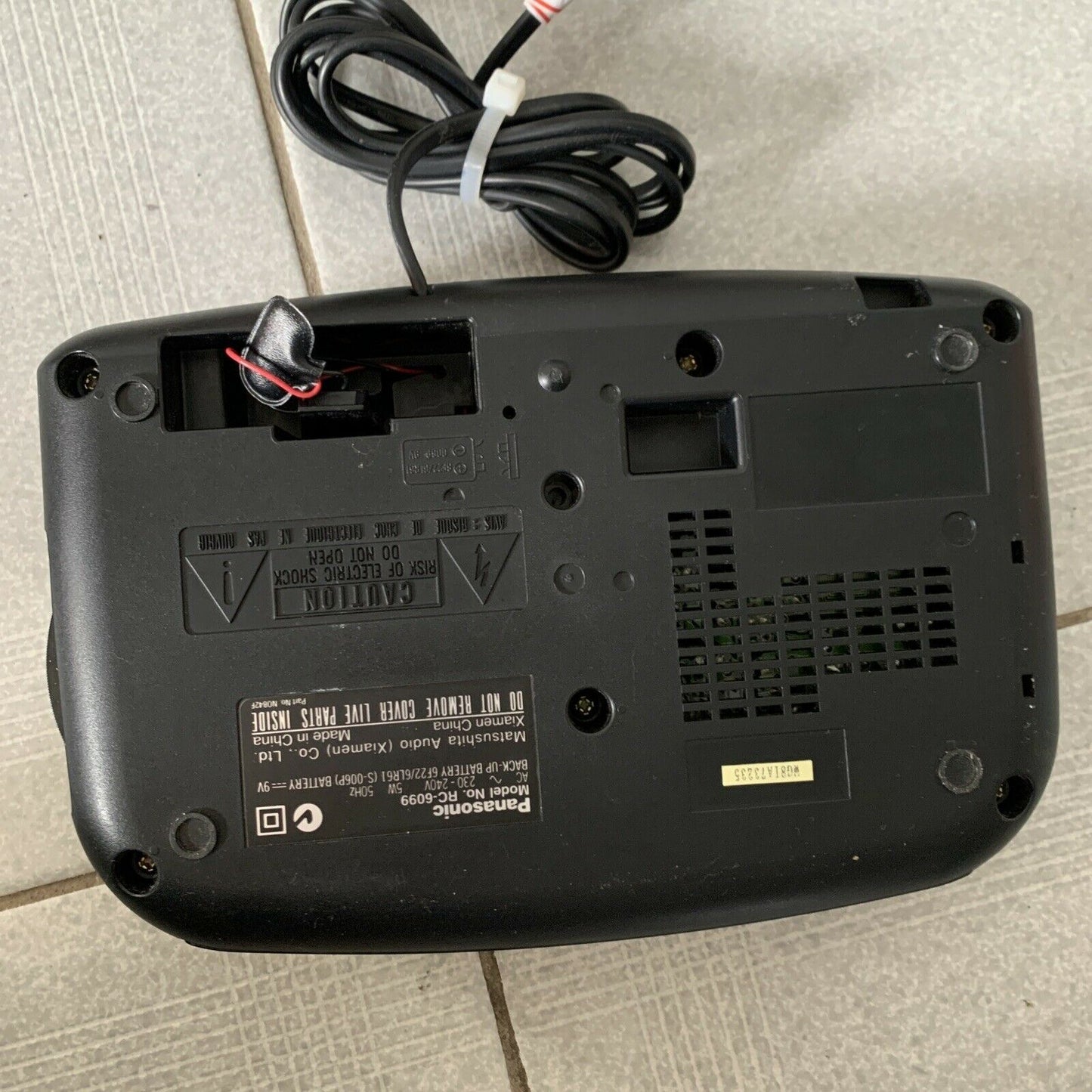 Vintage Panasonic RC-6099 Dual Alarm Clock FM/AM Radio