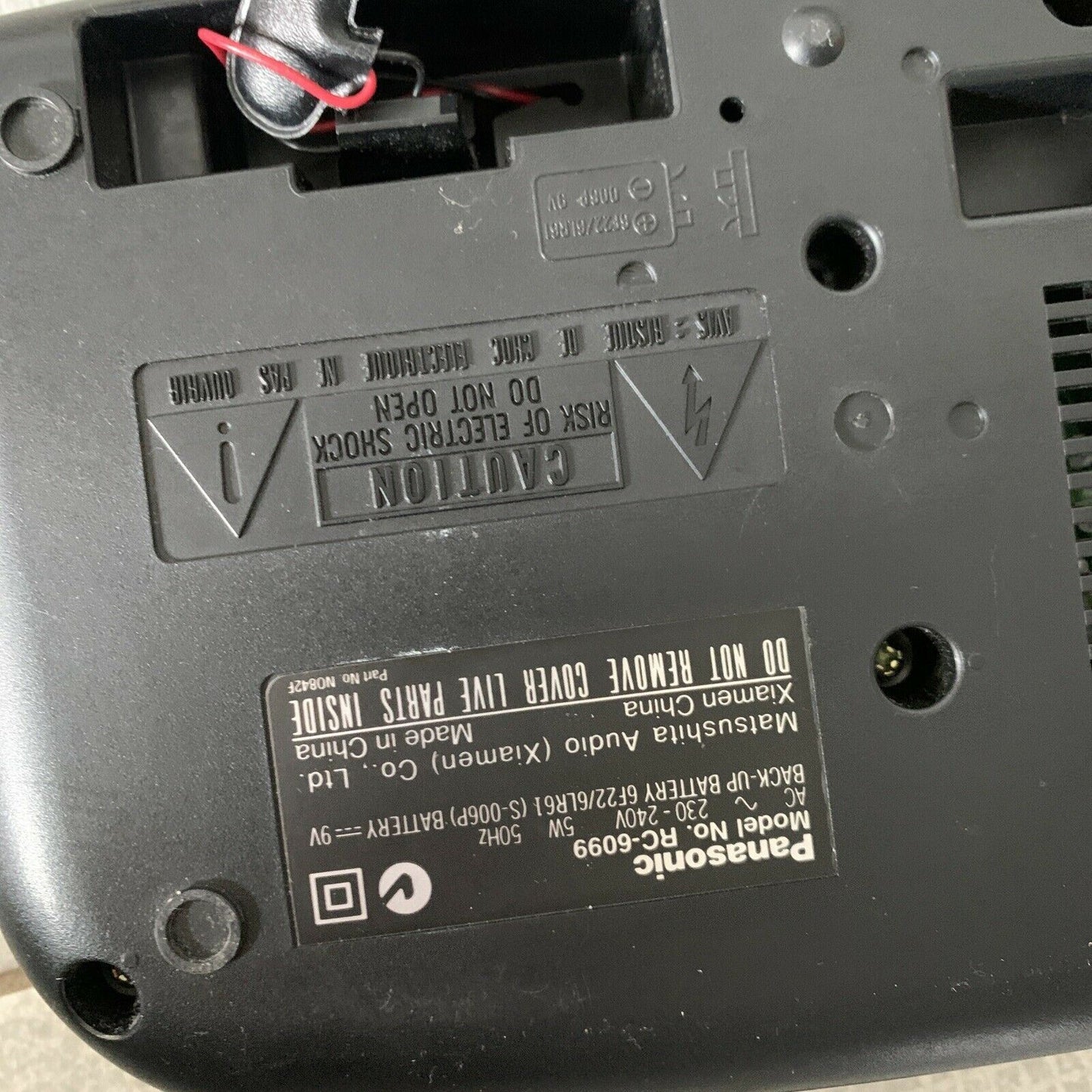 Vintage Panasonic RC-6099 Dual Alarm Clock FM/AM Radio