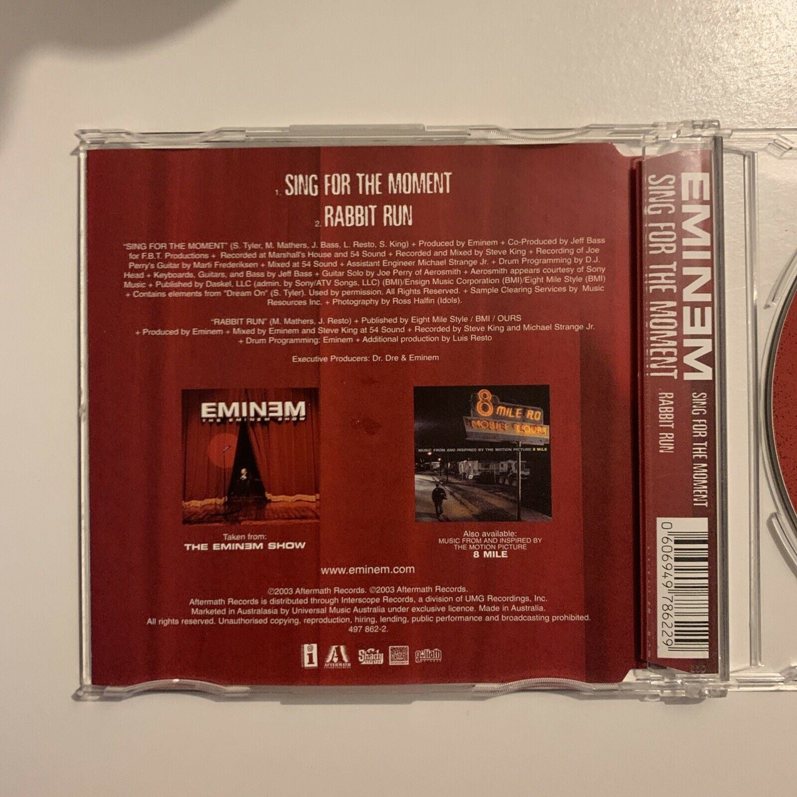 Eminem-Sing For The Moment cd single