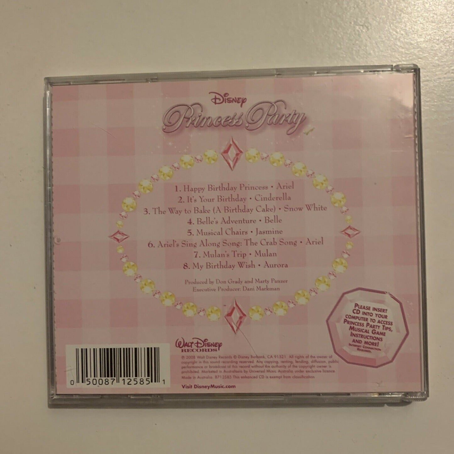 Disney Princess Party by Disney (CD, 2008, Walt Disney)