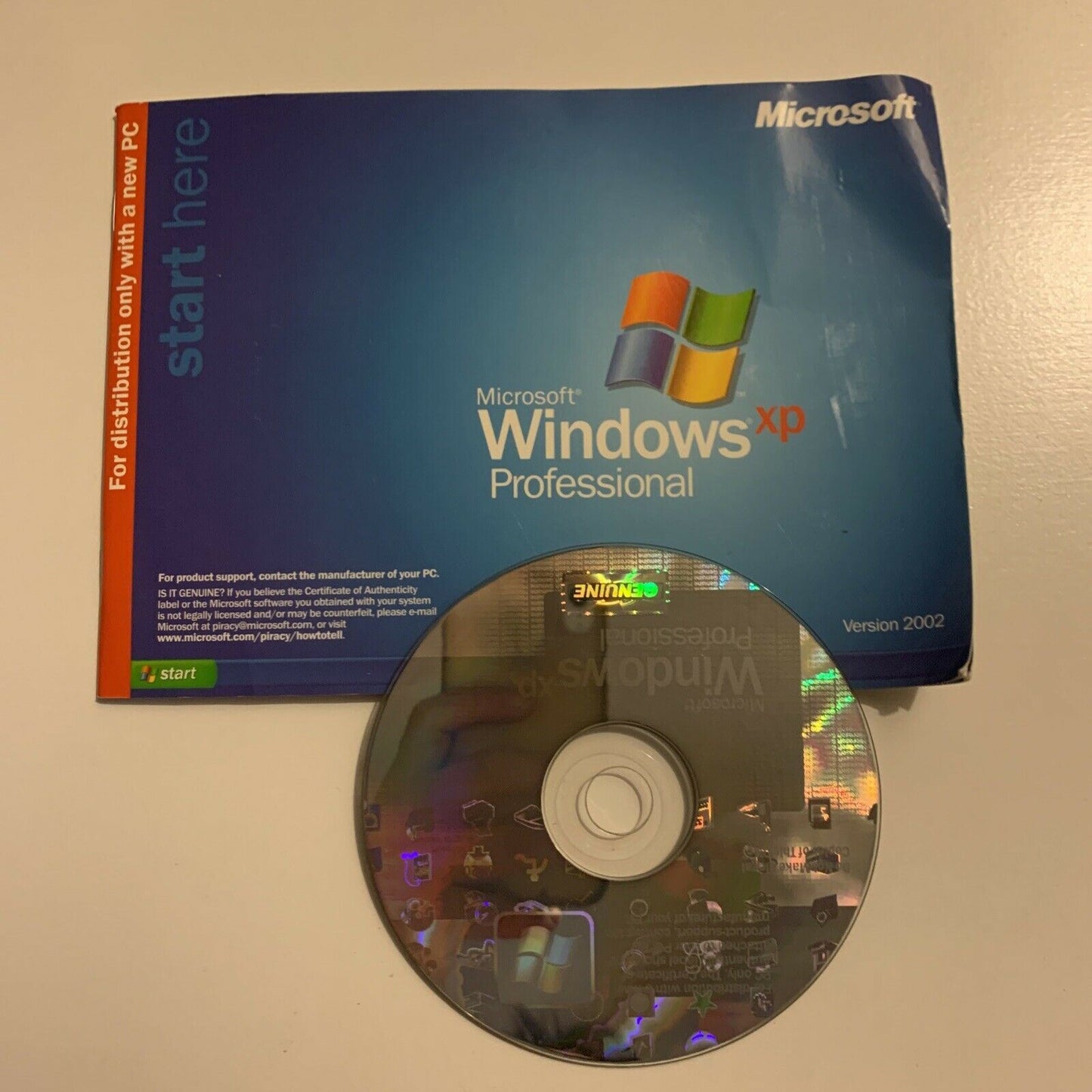 Microsoft Windows XP Professional 2002 version