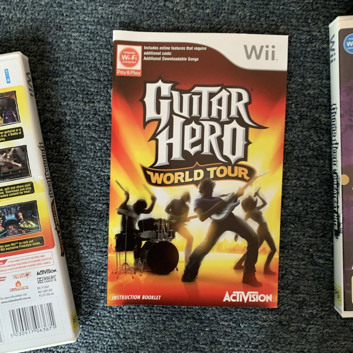 Guitar Hero World Tour / Greatest Hits With Guitar Nintendo Wii PAL