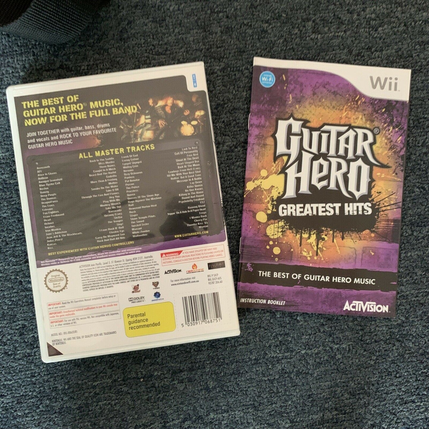 Guitar Hero World Tour / Greatest Hits With Guitar Nintendo Wii PAL