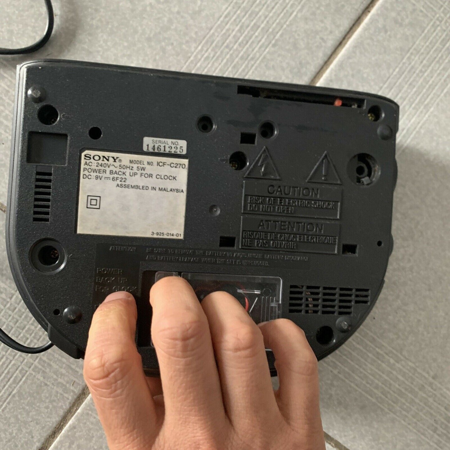 Sony ICF-C270 Dream Machine FM/AM Clock Radio