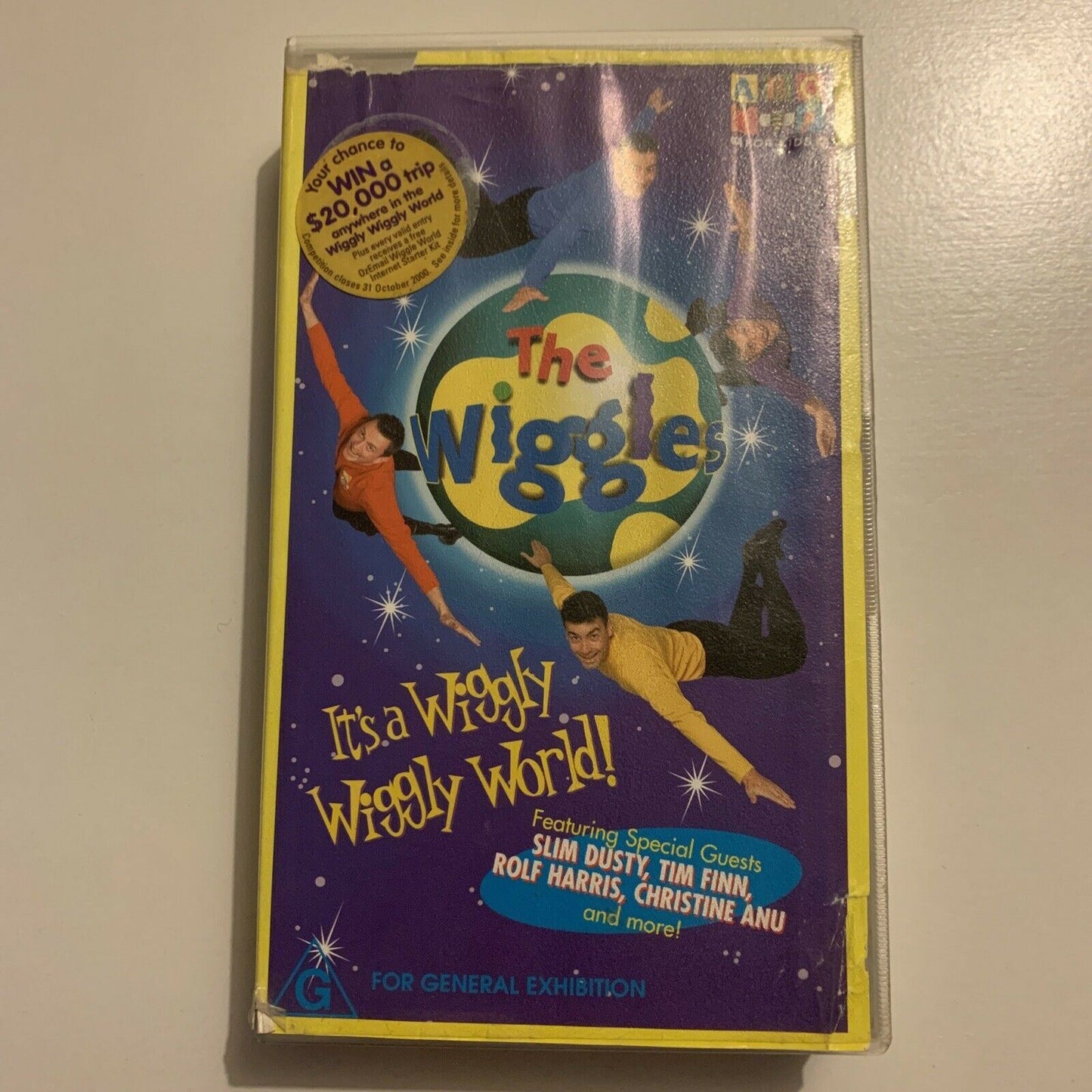 The Wiggles - Its a Wiggle Wiggly World (VHS, 2000) Slim Dusty, Tim Finn PAL