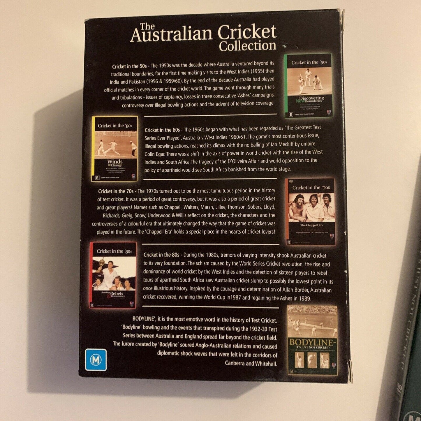 The Australian Cricket Collection 50s 60s 70s 80s + BODYLINE (DVD, 2010, 7-Disc)