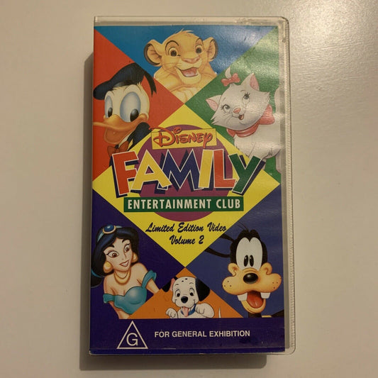 Disney Family Entertainment Club - Limited Edition Video Vol 2 VHS PAL