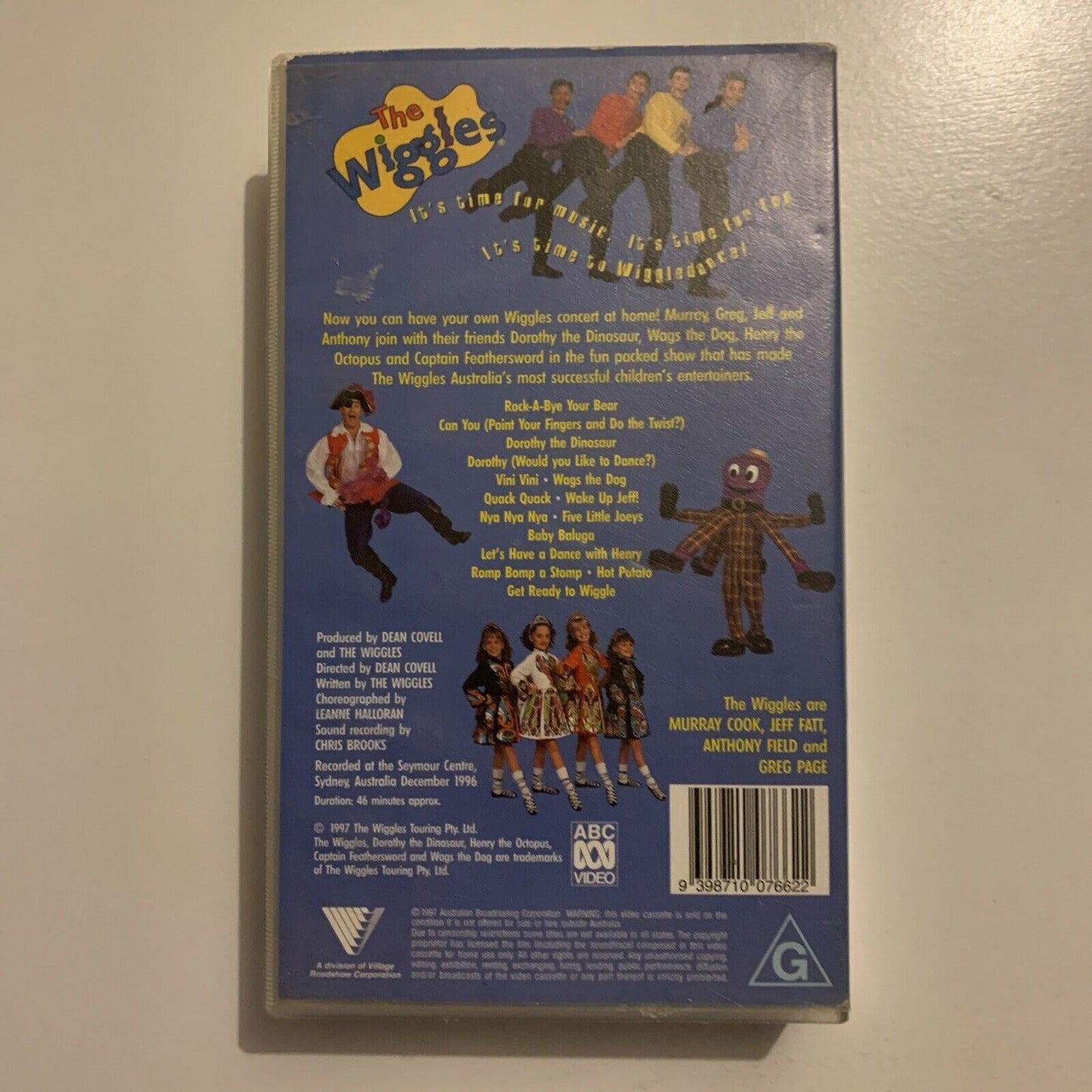 The Wiggles - Wiggledance! Live In Concert (VHS, 1997) PAL