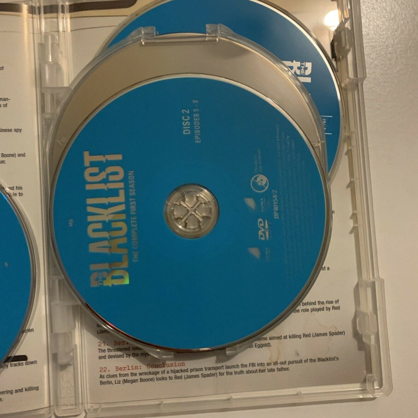 The Blacklist : Season 1 (DVD, 2014, 6-Disc Set) James Spader. Region 4&2
