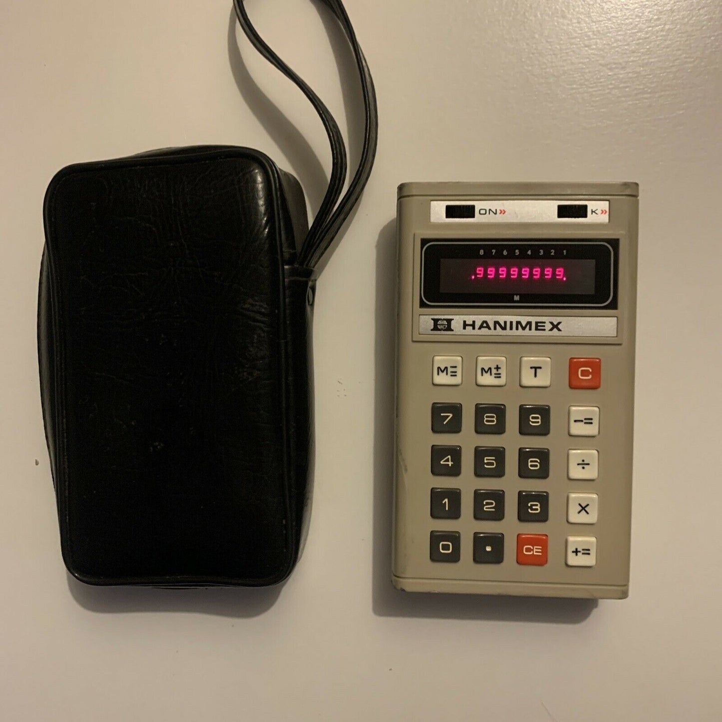 Vintage Hanimex Pocket Calculator Model BCM 817 With Manual