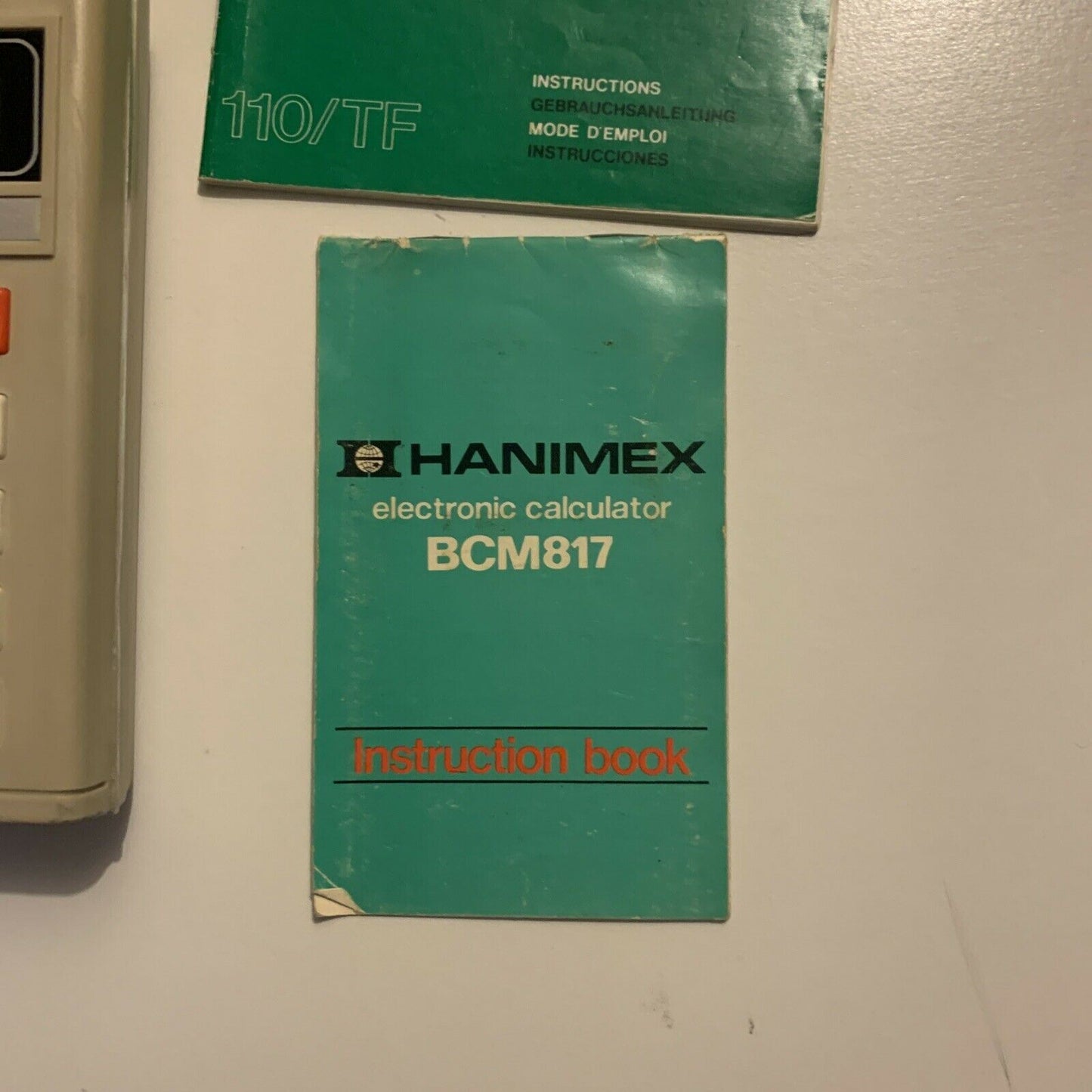 Vintage Hanimex Pocket Calculator Model BCM 817 With Manual