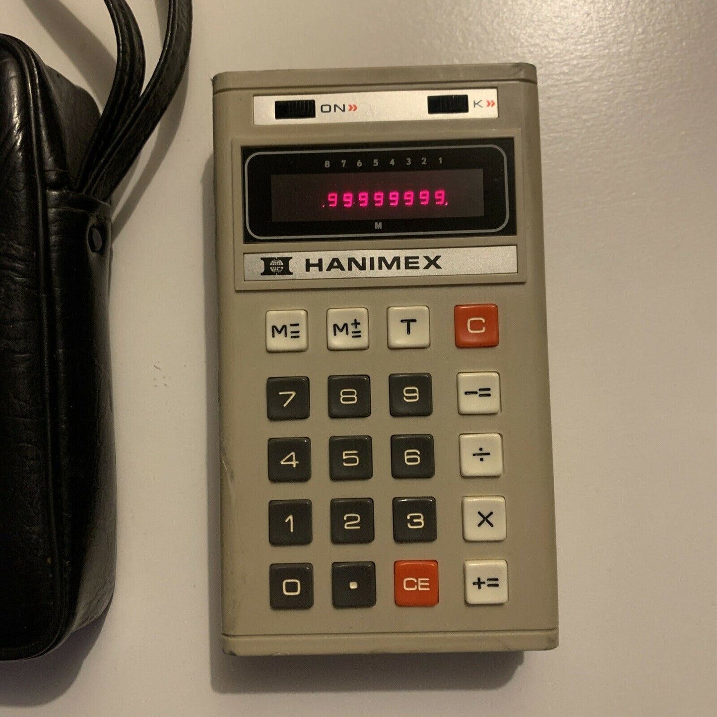 Vintage Hanimex Pocket Calculator Model BCM 817 With Manual