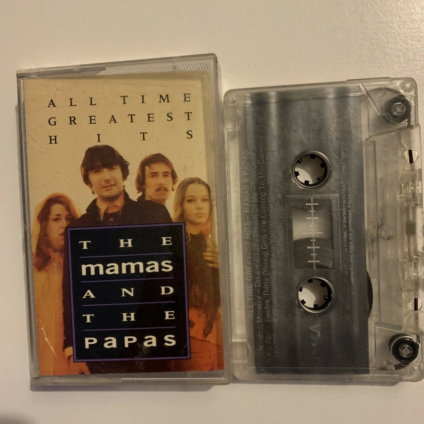 THE MAMAS AND THE PAPAS - 'All Time Greatest Hits' Cassette Tape Album 1992