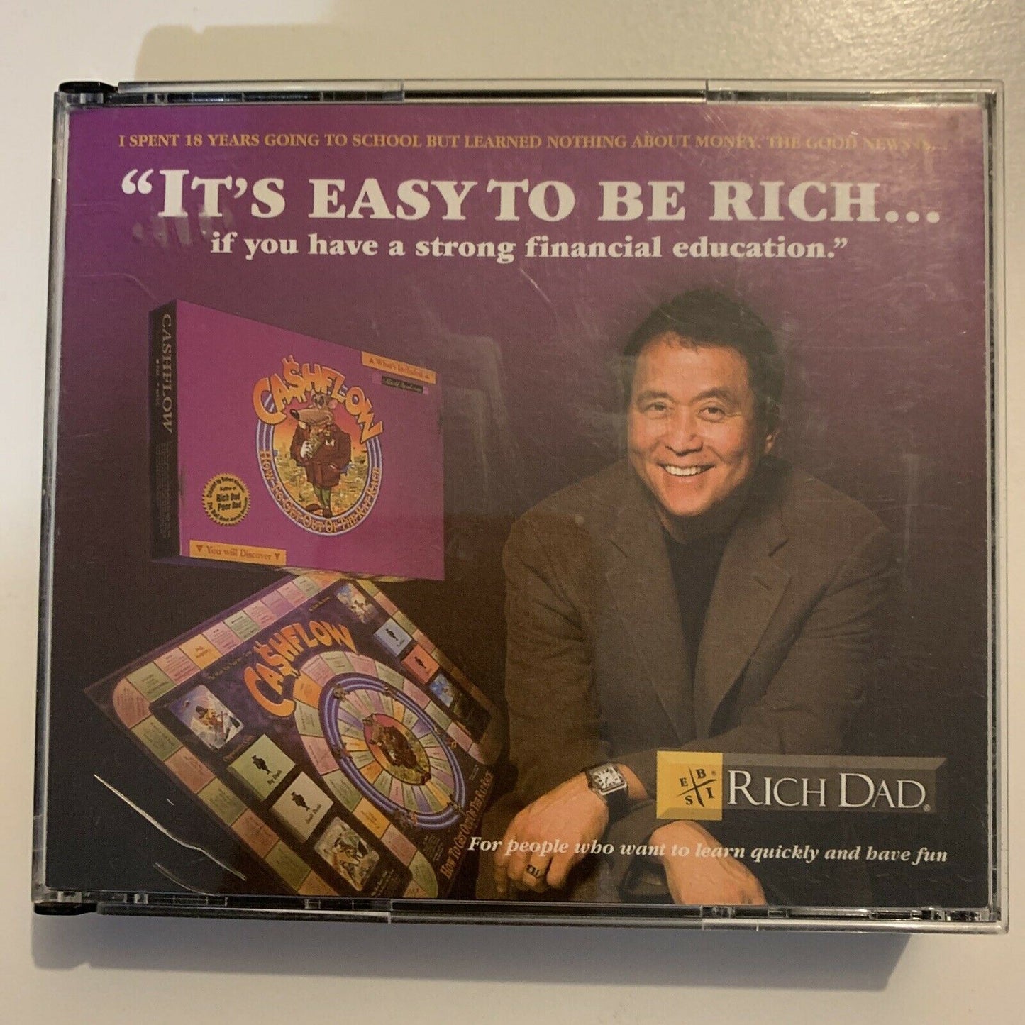 It's Easy To Be Rich - Rich Dad - Robert Kiyosaki (CD, 2007) Game Not Included