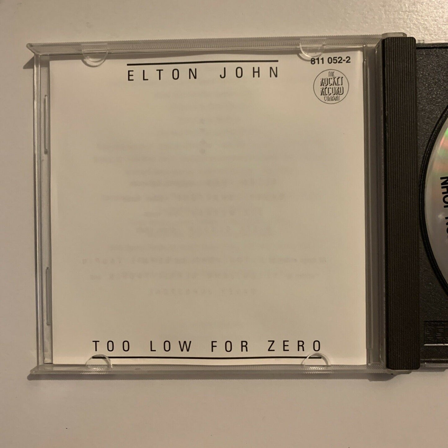 Elton John ‎– Too Low For Zero (CD, 1983)