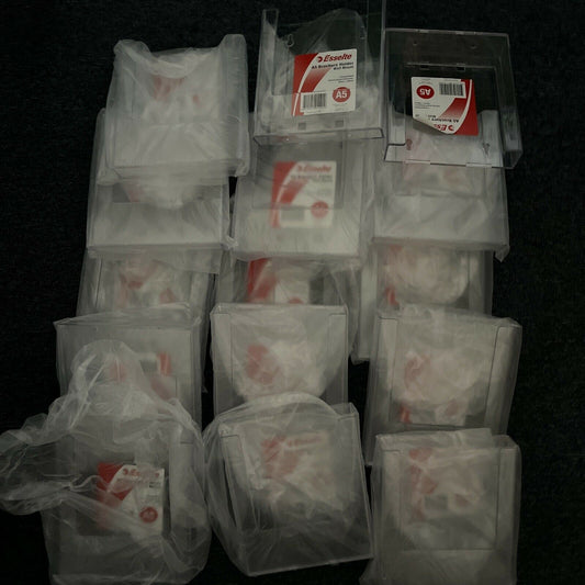 *New* 15x Bulk Lot Esselte A5 Brochure Holder Wall Mount 32mm X 160mm