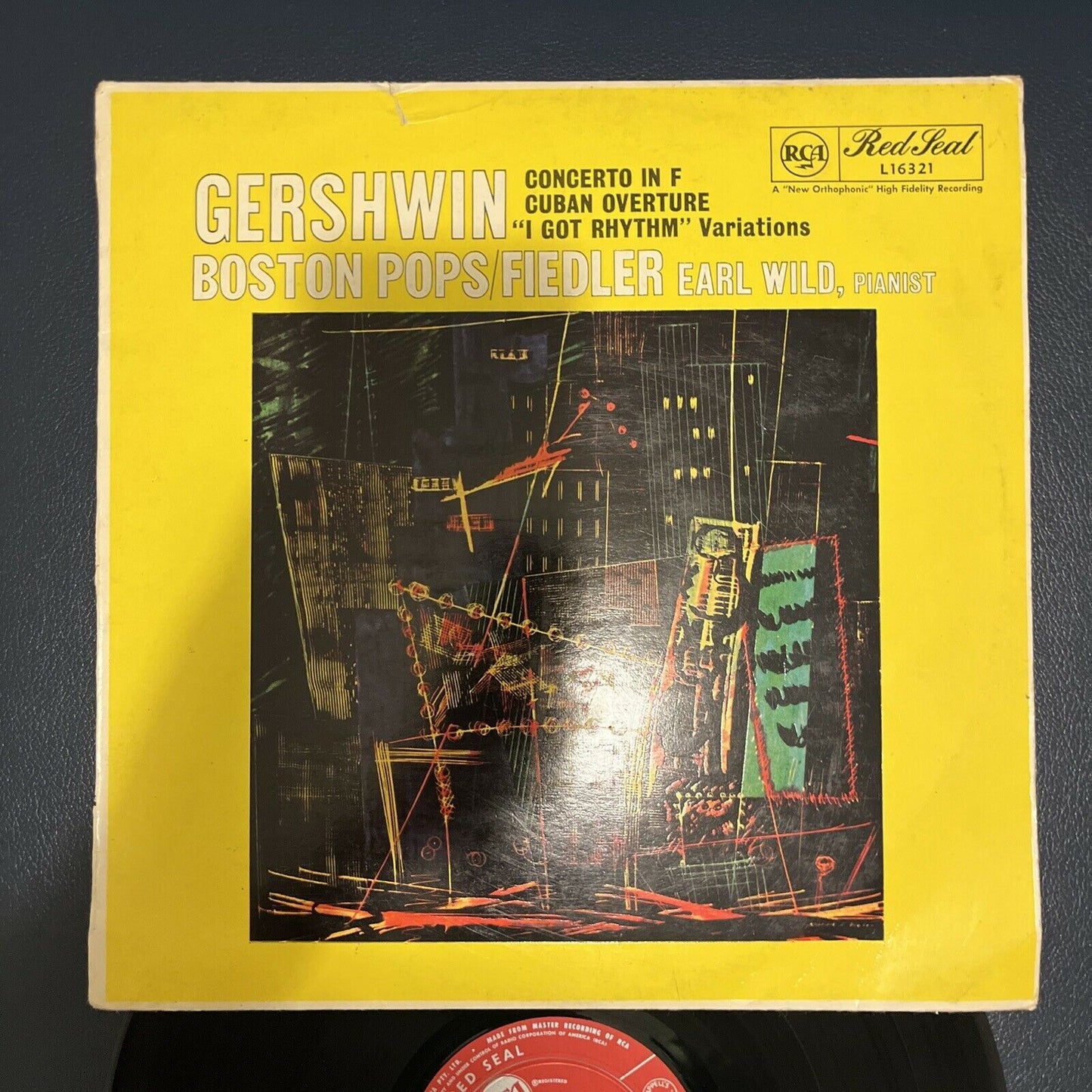 Gershwin Concerto In F - I Got Rhythm Variations - Boston Pops/Fielder Vinyl