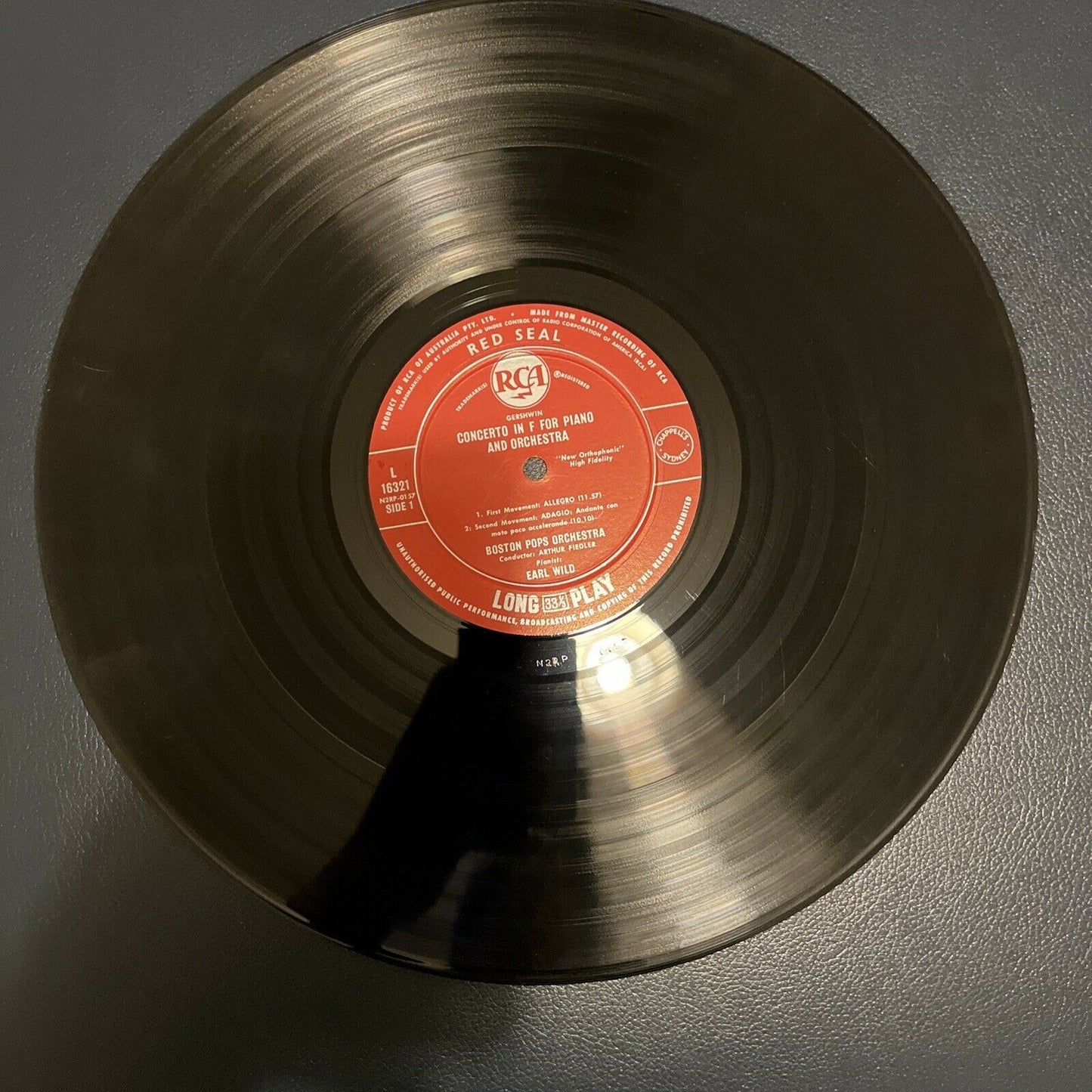 Gershwin Concerto In F - I Got Rhythm Variations - Boston Pops/Fielder Vinyl