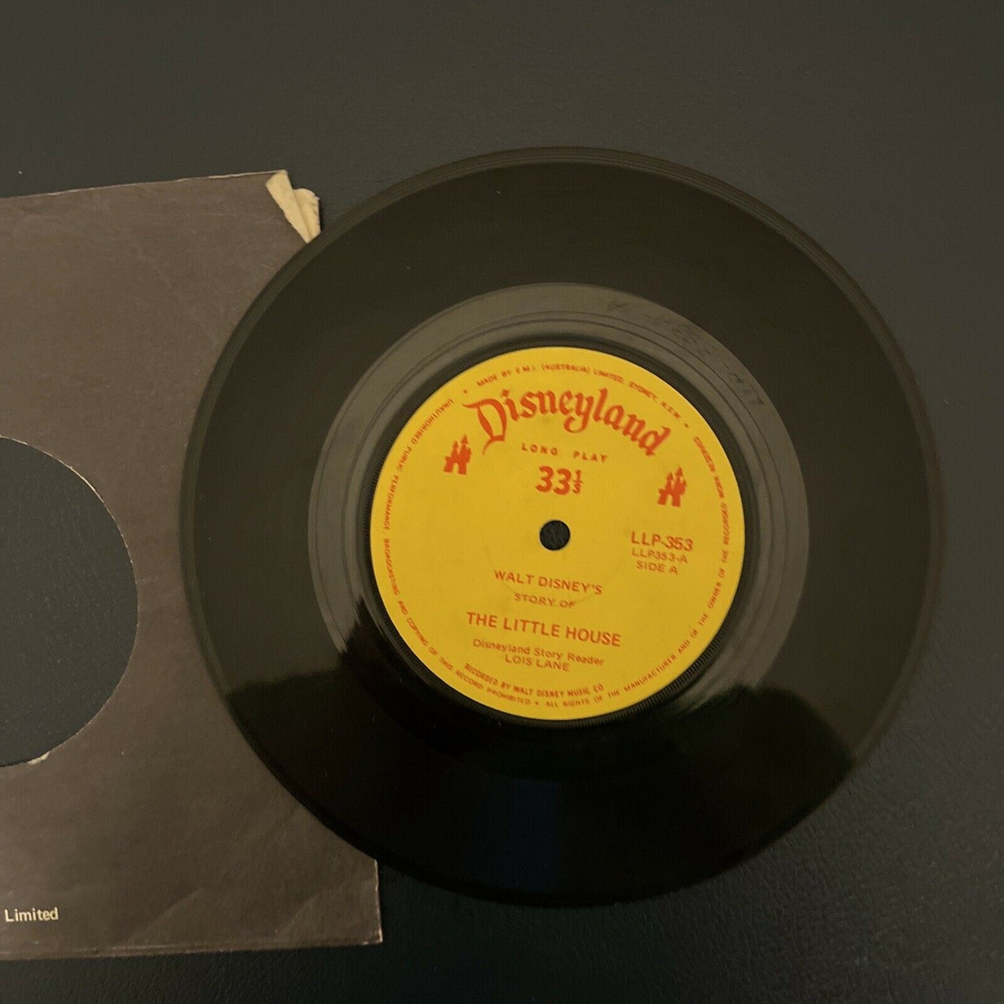 Disneyland - Walt Disney's Story Of The Little House Vinyl 7"