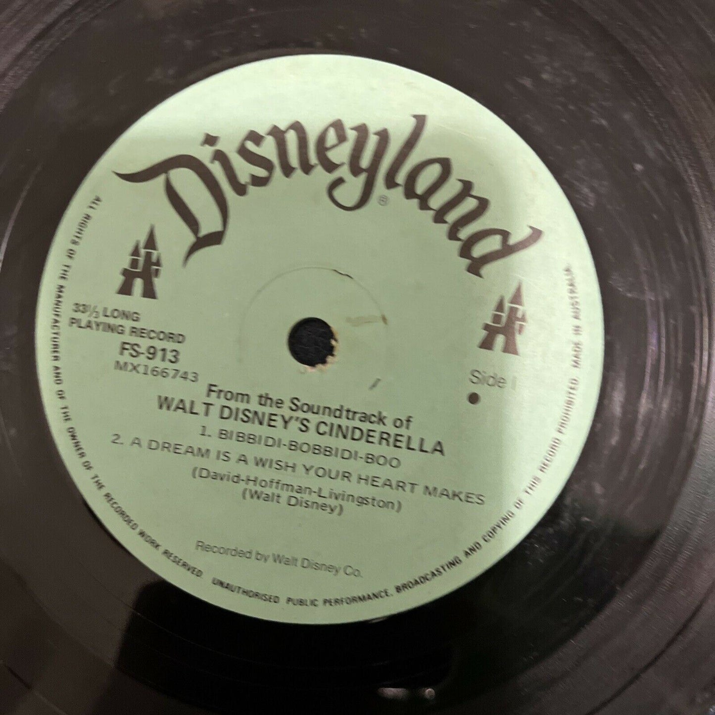 Disneyland - From The Soundtrack Of Walt Disney's Cinderella Vinyl 7"