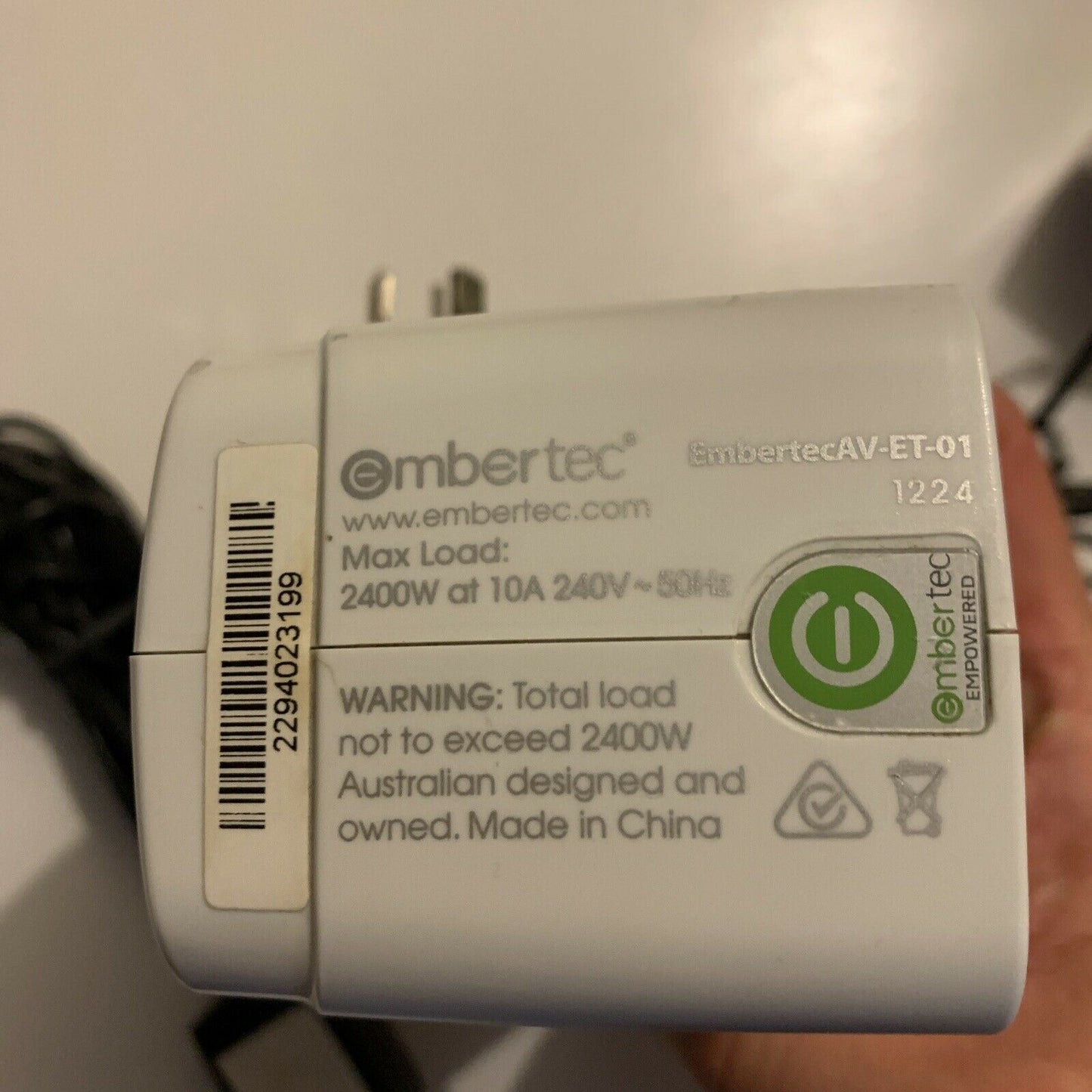 2x Embertec SmartSwitch AV EmbertecAV-ET-01 Auto Power Saving Automatic Smart